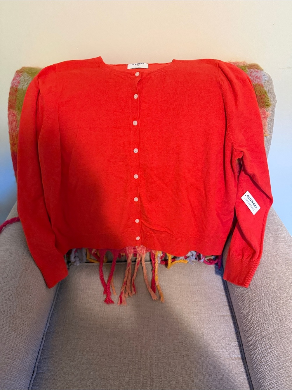 Old Navy Women’s Cherry Red Button-Front Cardigan - NWT